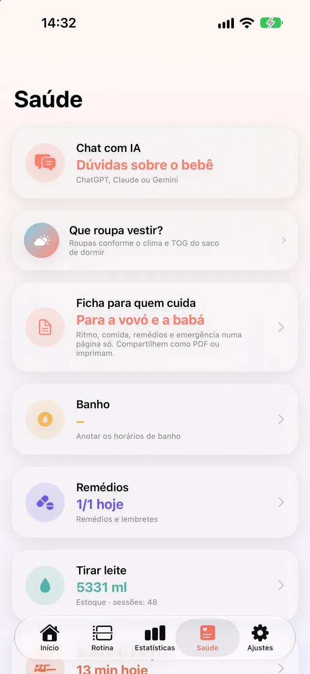 Curva de crescimento do HeyFini: peso nas curvas da OMS, percentil 47 dentro do normal
